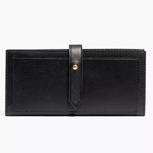 Madewell black (real leather) post wallet